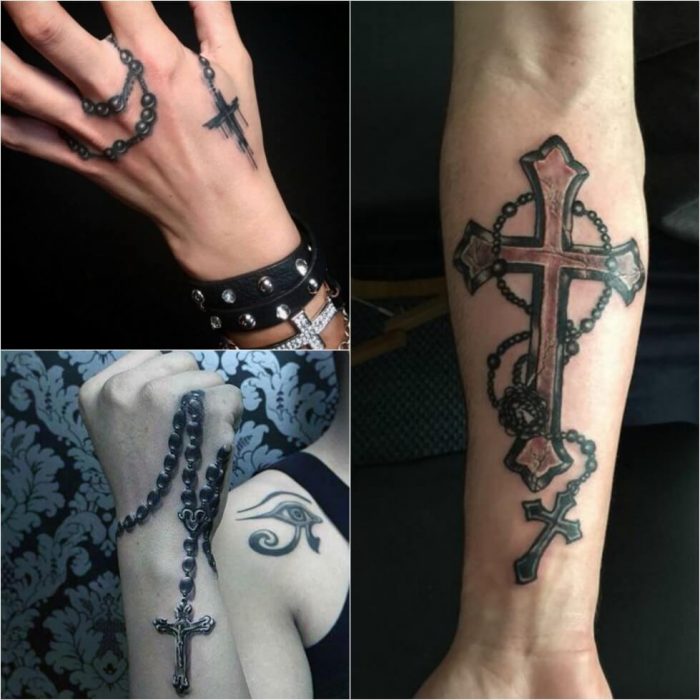 cross tattoos for women on hand