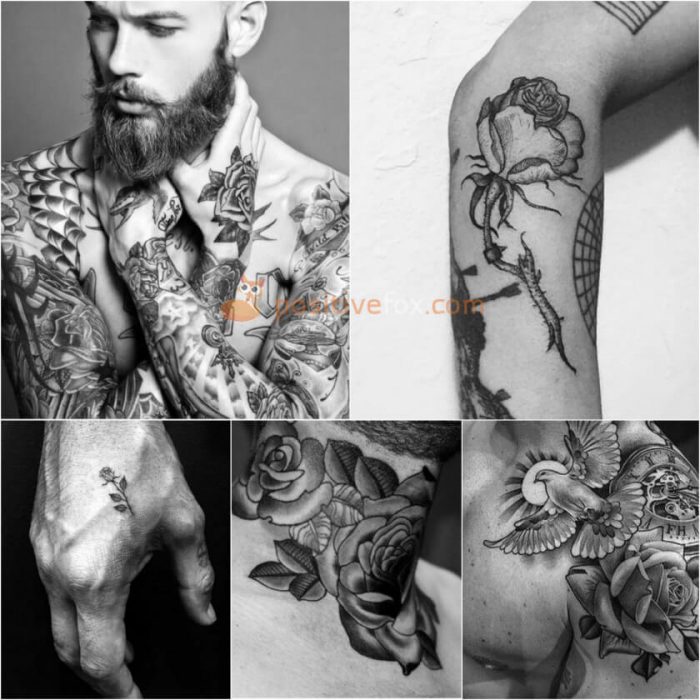 Rose Tattoo Meaning For Men : 80+ Stylish Roses Tattoo Designs & Meanings - [Best Ideas ... / Classic sailor tattoo, this design includes a dagger piercing through a rose flower.