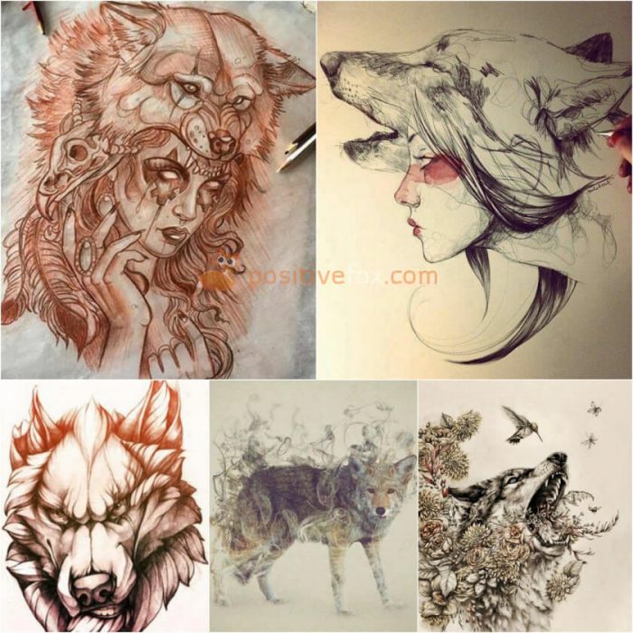 Wolf Tattoo. Wolf Tattoo Designs. Wolf Tattoo Sketch