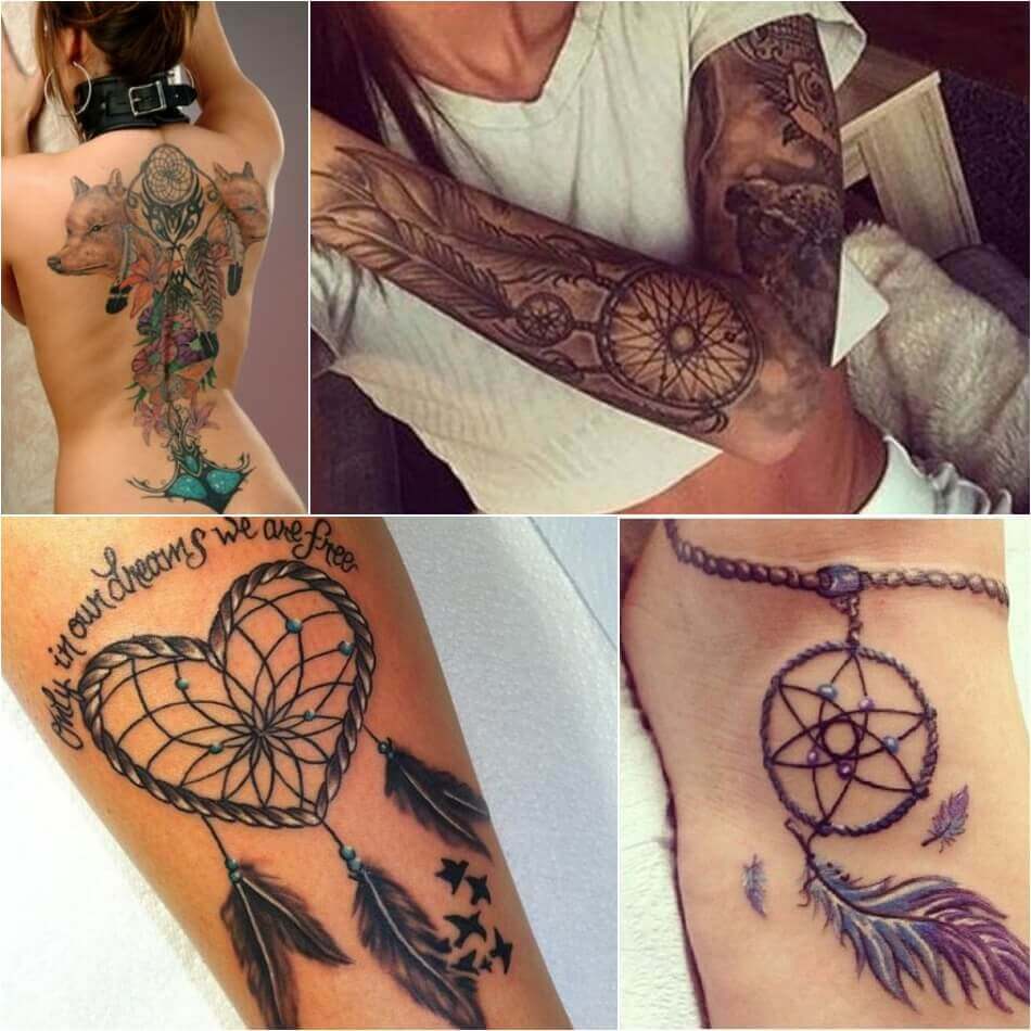 Dreamcatcher Tattoos Powerful Talisman for Good Dreams and Thoughts