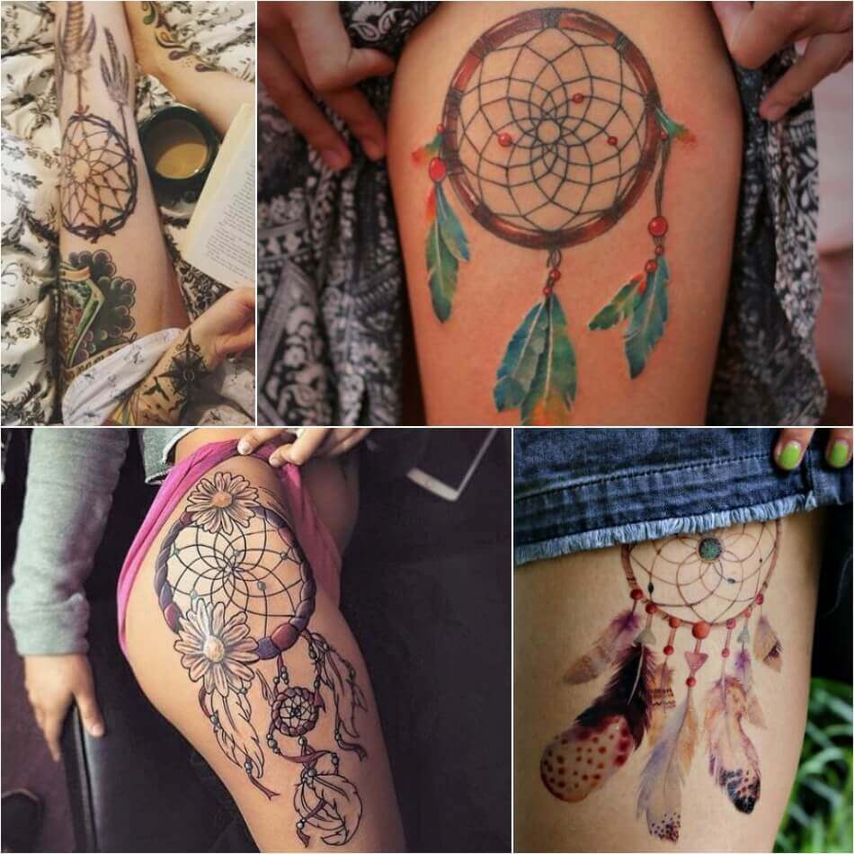 Dreamcatcher Tattoos Powerful Talisman For Good Dreams And Thoughts