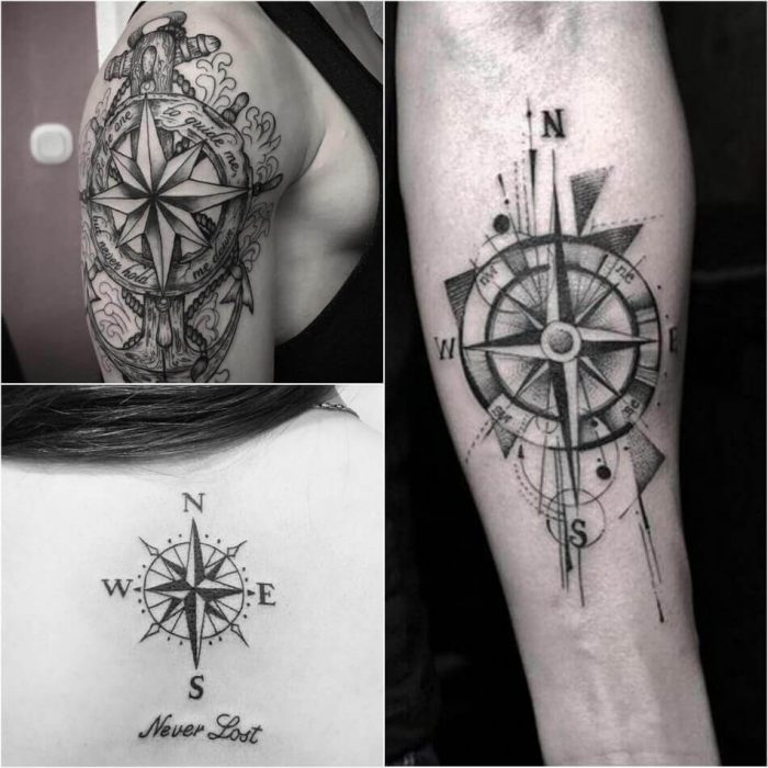 Compass Tattoo Designs - Popular Ideas for Compass Tattoos with Meaning