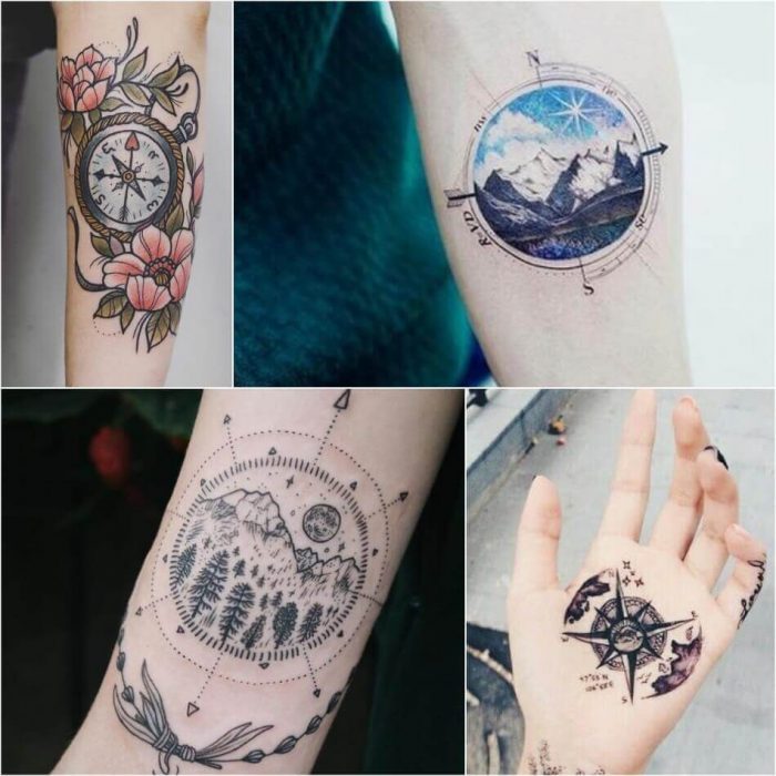 Compass Tattoo Designs Popular Ideas For Compass Tattoos With