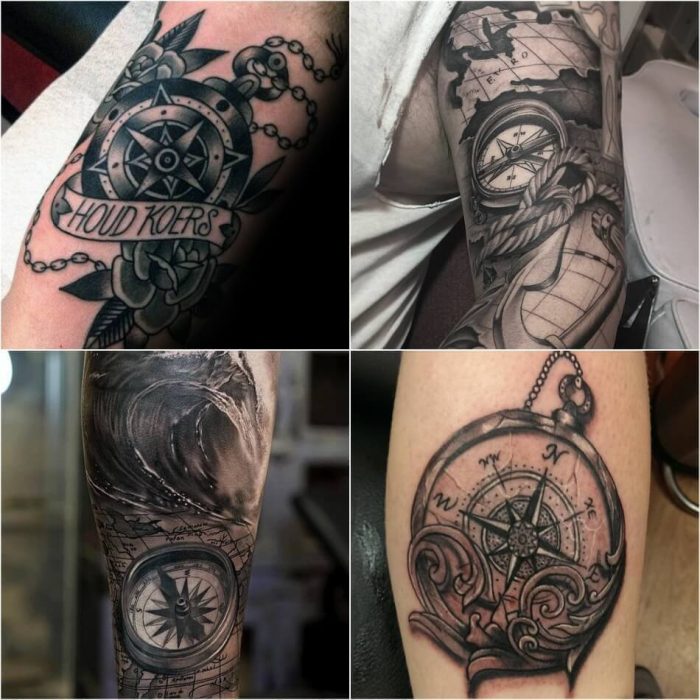 Compass Tattoo Forearm Men Best Tattoo Ideas