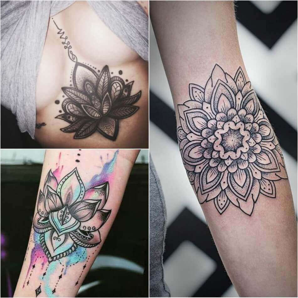 Download Lotus Flower Tattoo - Female Lotus Tattoos Designs with ...