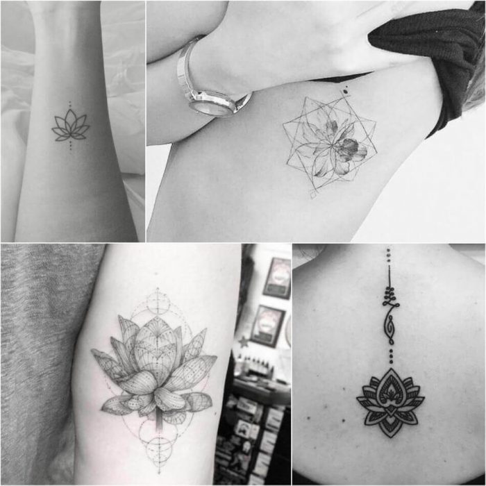 Lotus Flower Tattoo - Female Lotus Tattoos Designs with Meaning