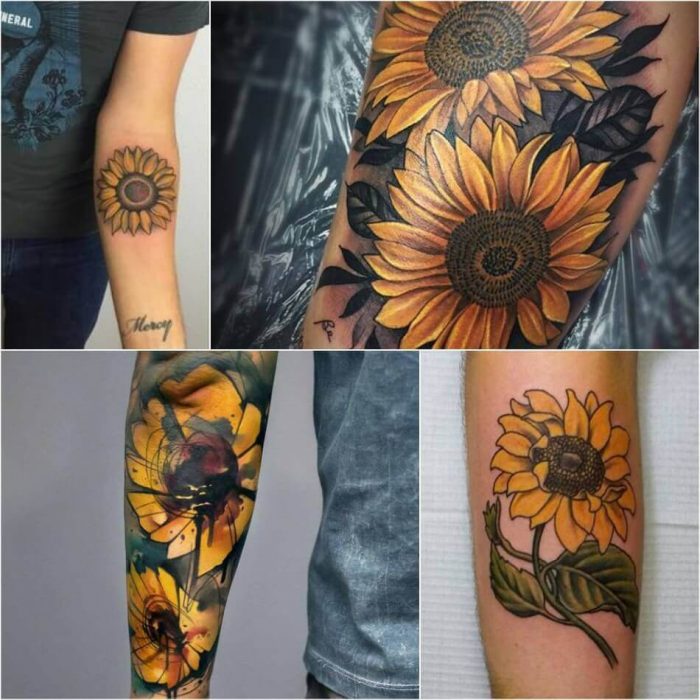 Sunflower Tattoo Men