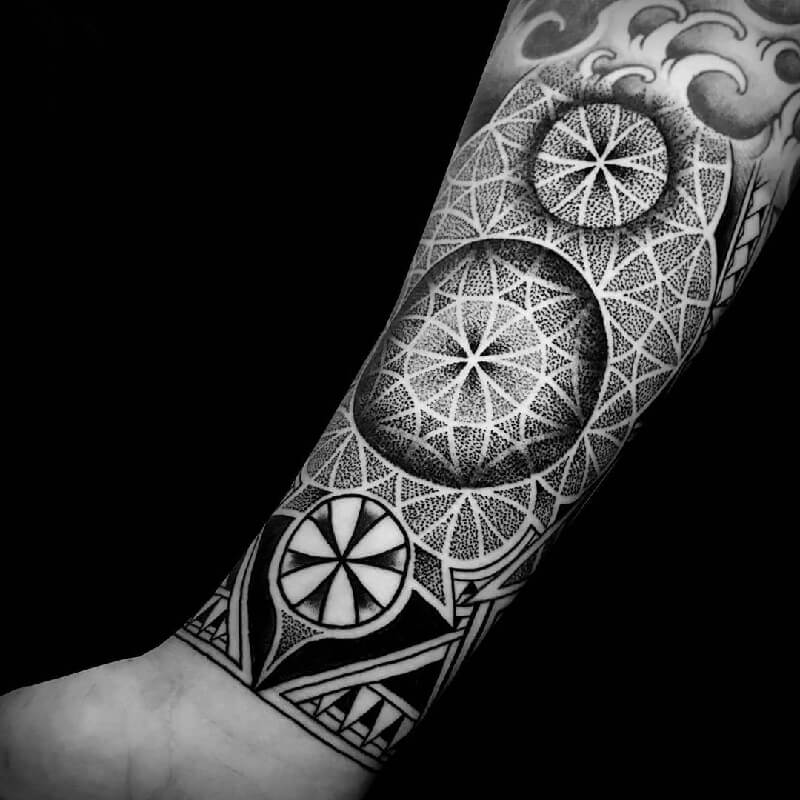 Dotwork Tattoo - Geometric Tattoos with Advanced Spiritual Symbols