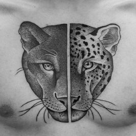 dotwork tattoo - dotwork geometric tattoo - dotwork tattoo animals