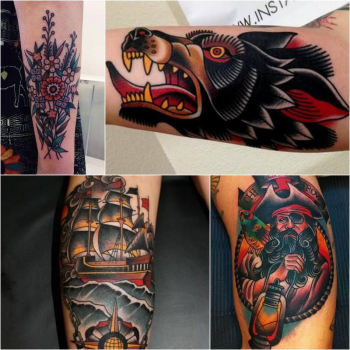 Old School Tattoos -Traditional American Tattoos with a ...