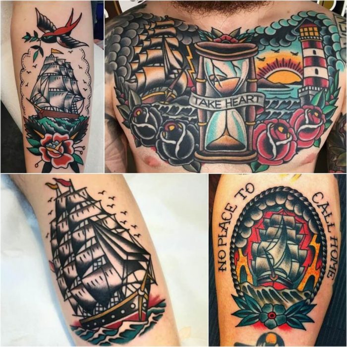 Old School Tattoos -Traditional American Tattoos with a ...