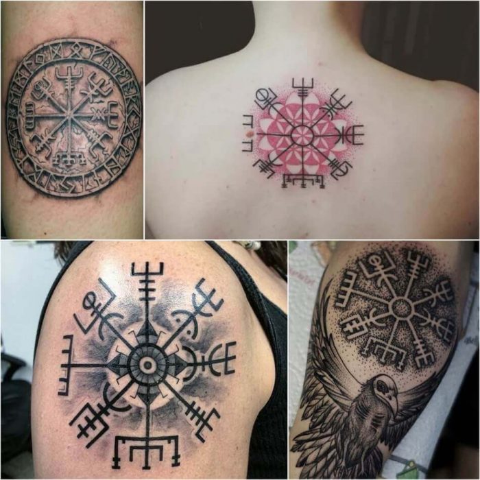 tattoo tattoos viking compass scandinavian vegvisir meaning men runen runic bedeutung symbol positivefox wikinger women nordic nordische symbole runes choose