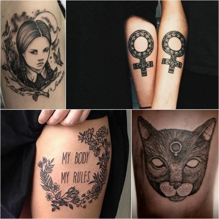 girl power tattoo