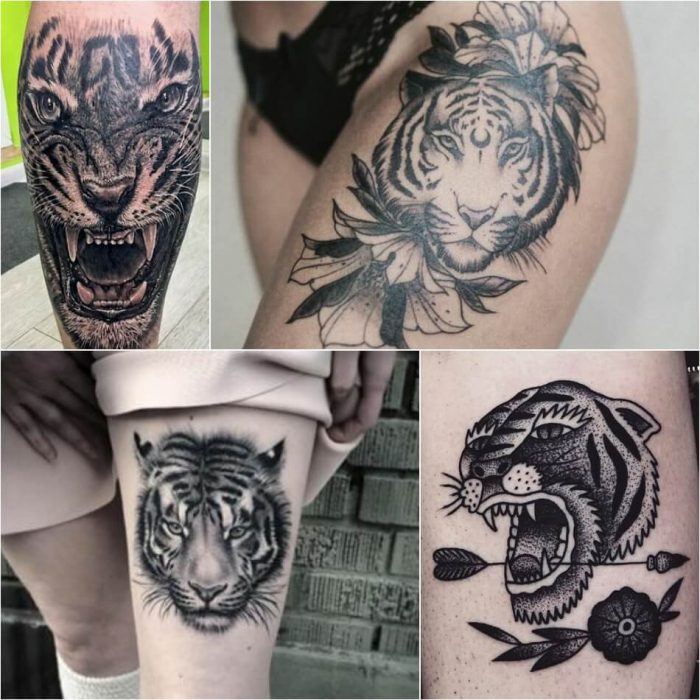 tiger tattoos - tiger tattoos meaning - tiger tattoo black and white