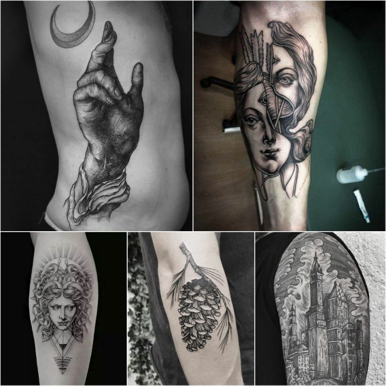 Etching Tattoo (Linework) Highly Addictive and Endless Level of Details