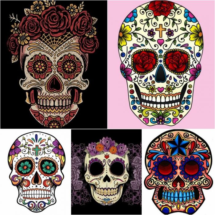 Mexican Sugar Skull Tattoos - Calavera Ink Ideas - Day of the Dead