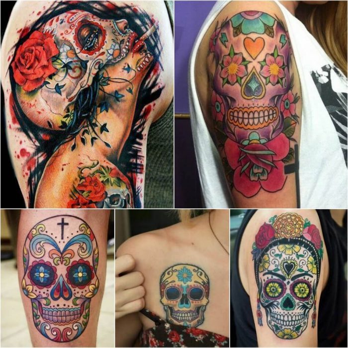 Mexican Sugar Skull Tattoos Calavera Ink Ideas Day Of The Dead