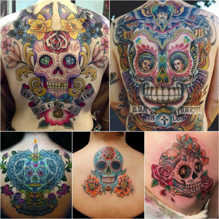 mexican skull tattoo - sugar skull tattoos for guys - sugar skull tattoo