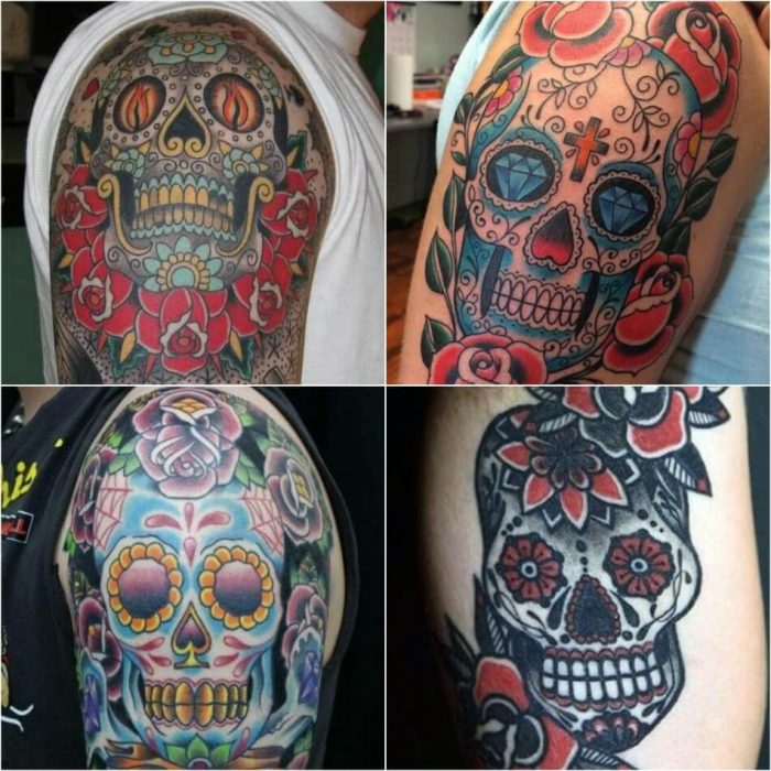 Mexican Sugar Skull Tattoos Calavera Ink Ideas Day Of The Dead