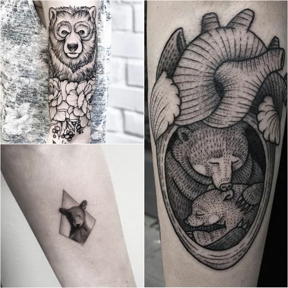 Bear Tattoo Design and Meanings - Strength, Courage and Confidence