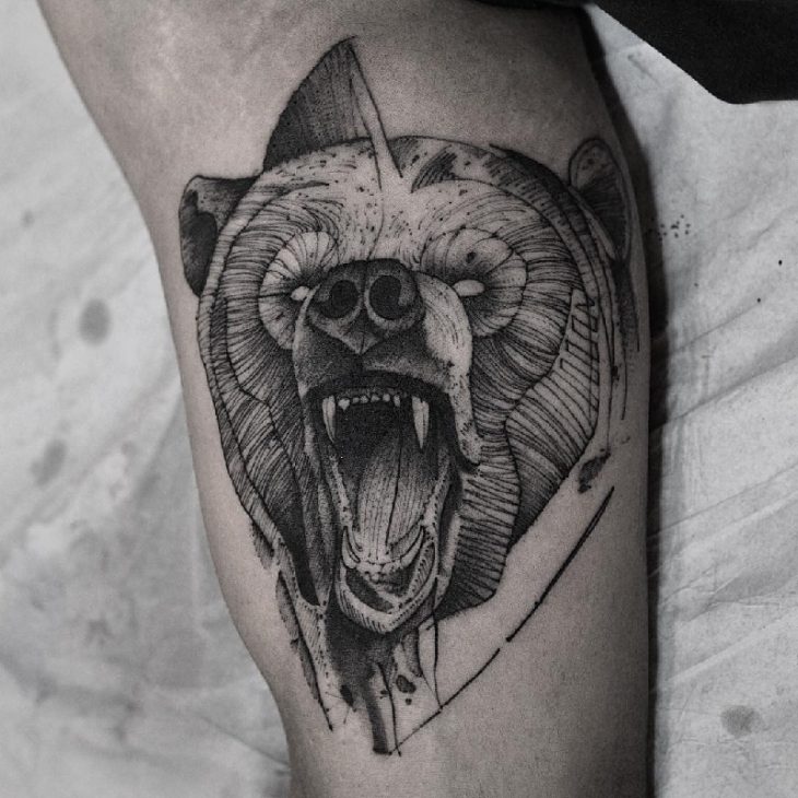 Bear Tattoo Design and Meanings - Strength, Courage and Confidence | Bear  tattoos, Bear tattoo, Bear tattoo designs