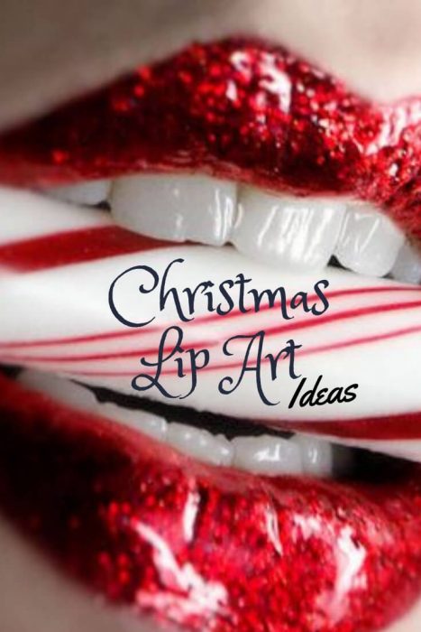christmas lip art - lip art designs - satisfying lip art