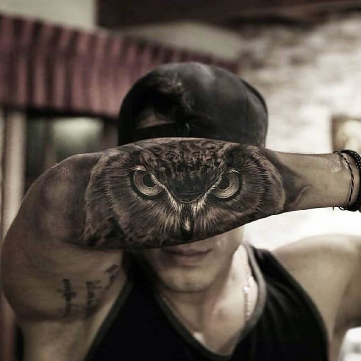 owl tattoos arm