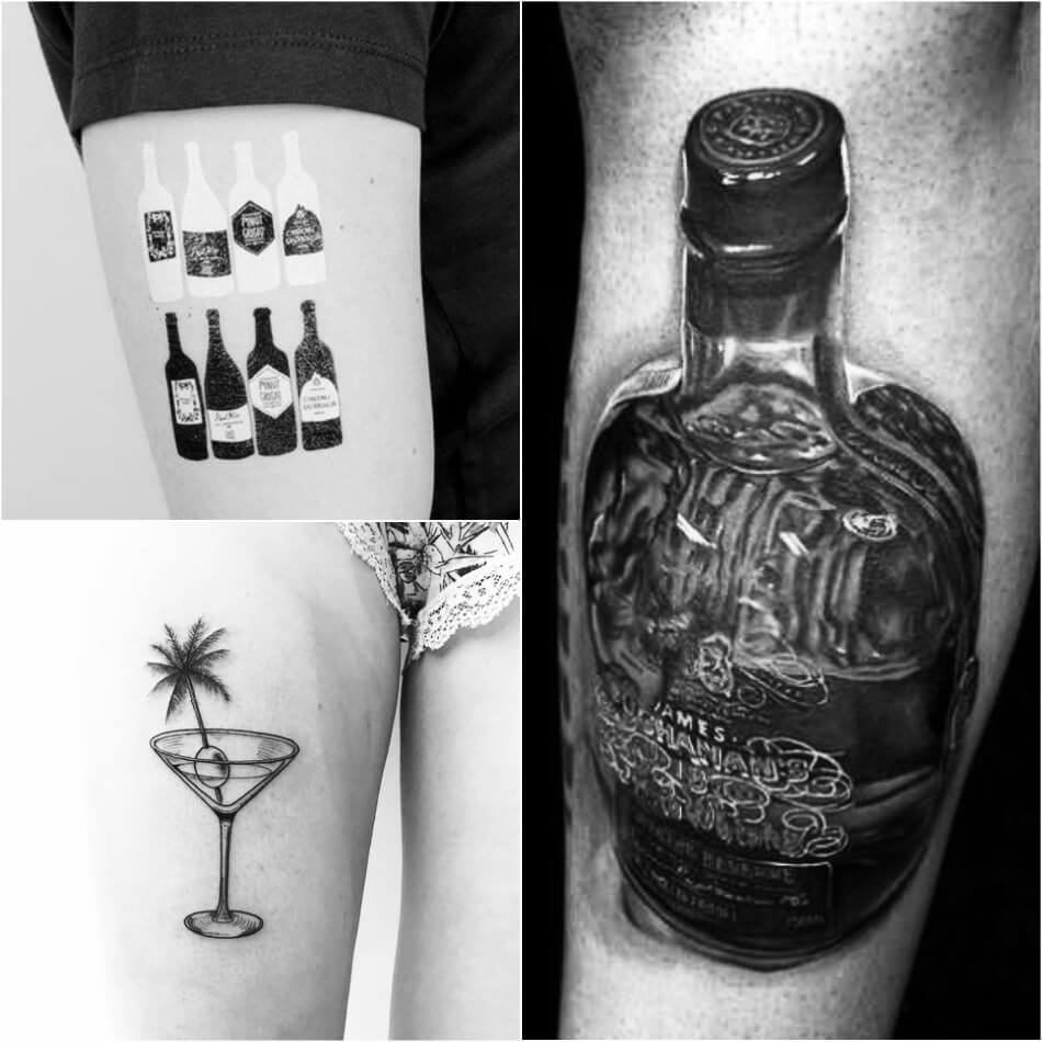 Stunning Tattoos for Bartenders - Best Cocktail & Drink Tattoo Ideas