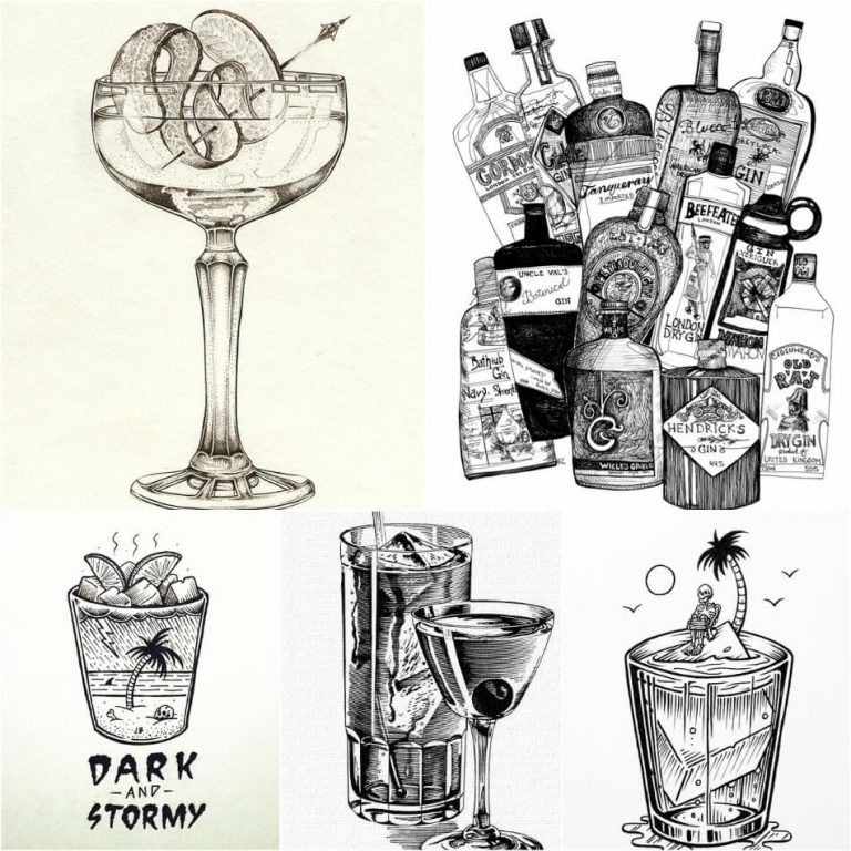 Stunning Tattoos for Bartenders Best Cocktail & Drink Tattoo Ideas