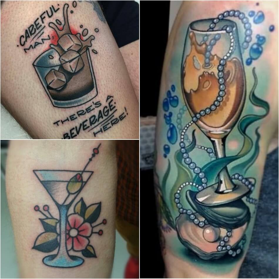 Stunning Tattoos for Bartenders Best Cocktail & Drink Tattoo Ideas