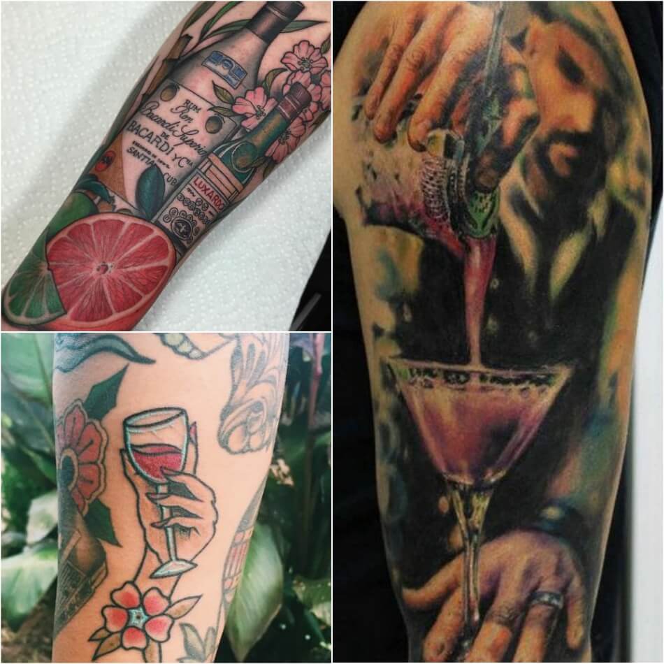 Stunning Tattoos for Bartenders Best Cocktail & Drink Tattoo Ideas