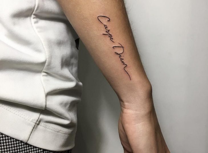 Tattoo tagged with: small, micro, line art, languages, tiny, love, ankle,  ifttt, little, english, minimalist, english word, word, fine line, jayshin  | inked-app.com