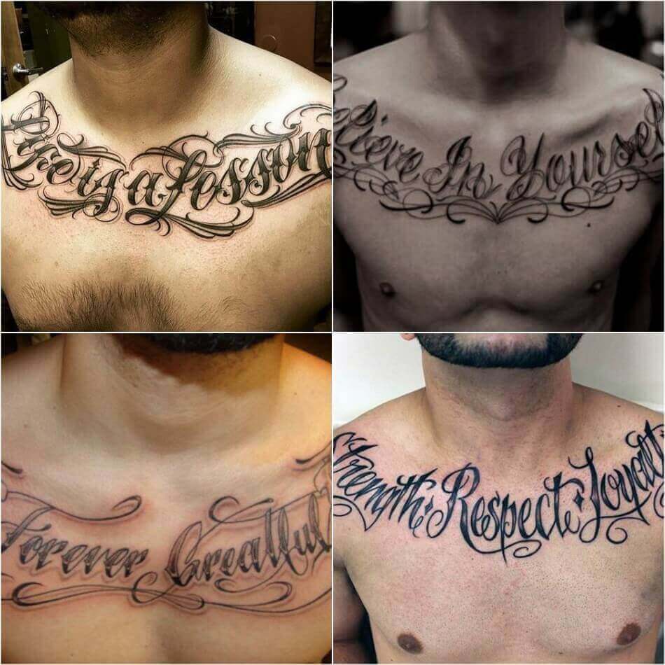 121 Awe-inspiring Chest Quotes Tattoos