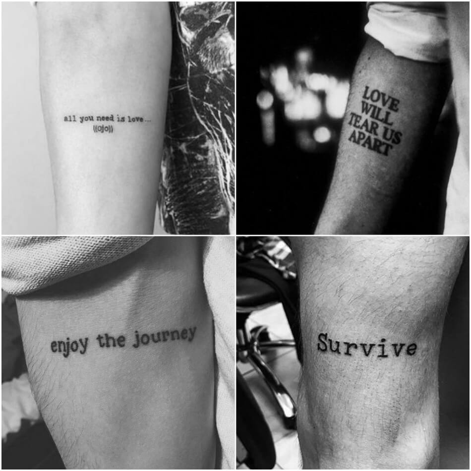 Tattoo Quotes for Men Short & Meaningful Quote Tattoos For Guys