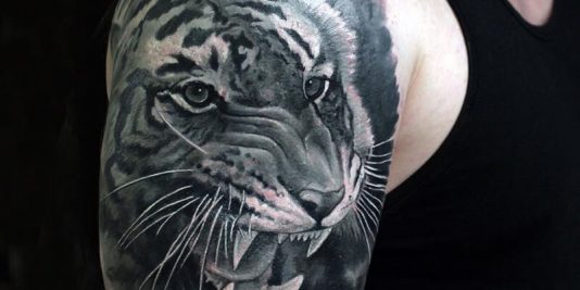 shoulder tattoos animals - shoulder tattoos - shoulder tattoos tiger