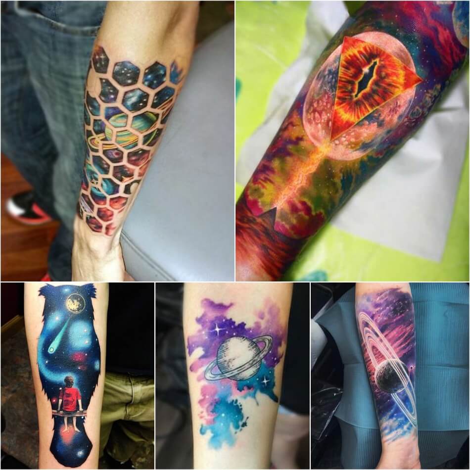 Space Inspired Tattoos - Planet Tattoo Ideas for Men and Women