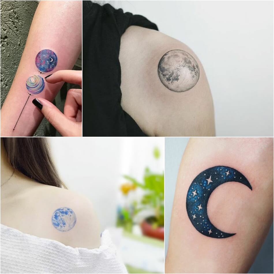 Space Inspired Tattoos - Planet Tattoo Ideas for Men and Women