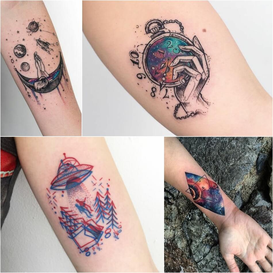 Space Inspired Tattoos Tattoo Ideas for Men and Women