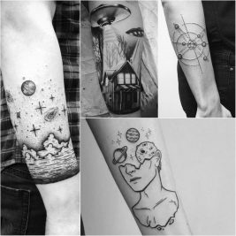 Space Inspired Tattoos - Planet Tattoo Ideas for Men and Women