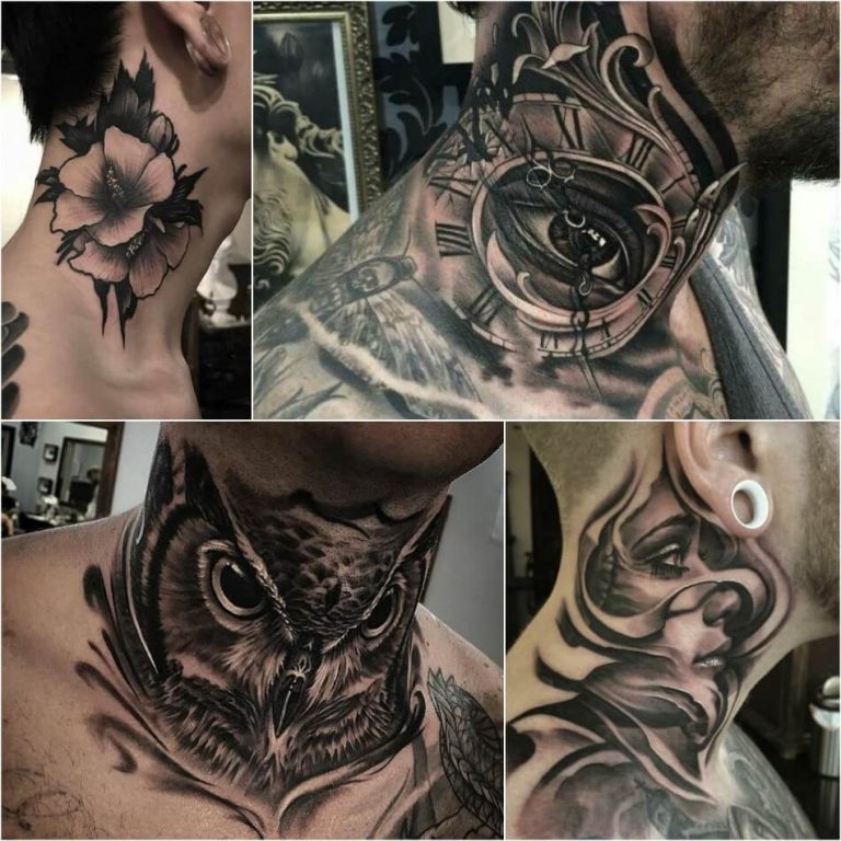 100+ Best Neck Tattoo Designs - Creative Neck Tattoo Ideas - Gallery