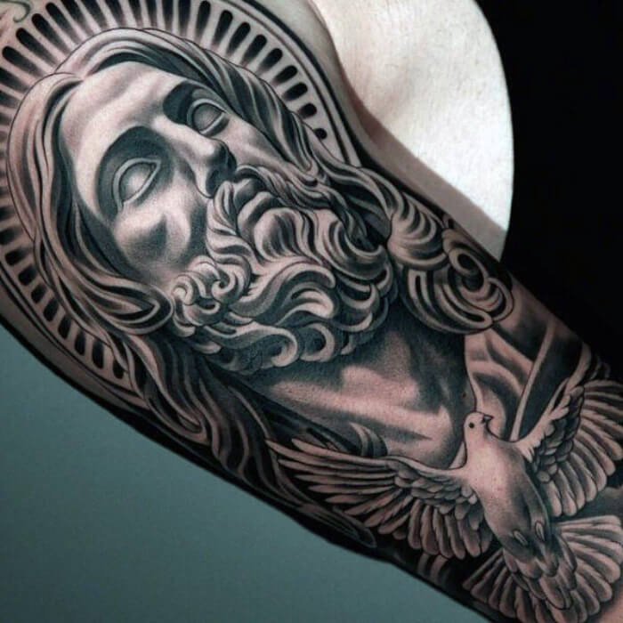 sleeve tattoos for men - shoulder tattoos - quarter sleeve tattoos